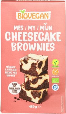 BioVegan Glutenvrije Bakmix - Cheesecake Brownies 480gr