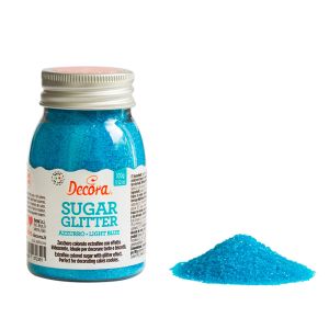 Decora Glitter Sugar Blue 100gr