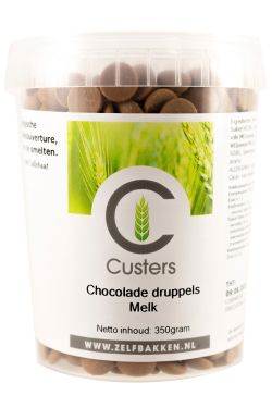 Chocolade druppels Melk 350gr