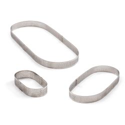 Decora Perforated Stainless Steel Oval 10x6x2cm