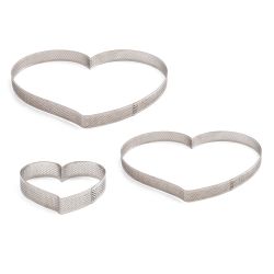Decora Perforated Stainless Steel Heart 10x9x2cm