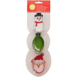 Wilton Cookie Cutter Christmas Sneeuwpop/Lampje/Kerstman 