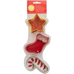 Wilton Cookie Cutter Christmas Ster/Sok/CandyCane