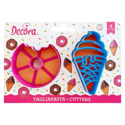 Decora Plastic Cookie Cutters Donut And Gelato
