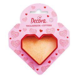 Decora Plastic Cookie Cutter Geometric Heart