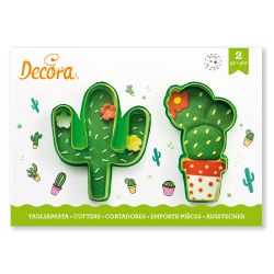 Decora Plastic Cookie Cutters Cacti