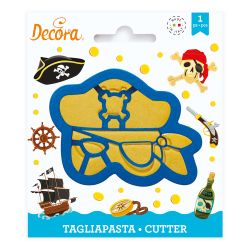 Decora Plastic Cookie Cutter Pirate Mask
