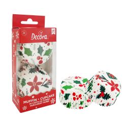 Decora Baking Cups Christmas Best Wishes 36/pc