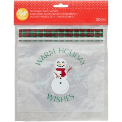 Wilton Treat Bags Warm Holiday Wishes Pk/20