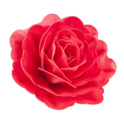 Dekora Wafer Paper Flower Rose Red 12,5cm