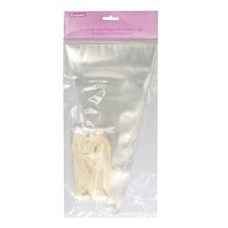 Culpitt Clear Bags With Ties Cone pk/50
