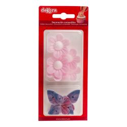 DeKora Wafer Paper Butterflies & Blossoms Set/9