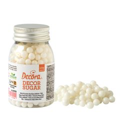 Decora Sugar Pearls White 7mm 100gr