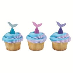 BWL Cupcake Toppers Mermaid Tails 6/pc