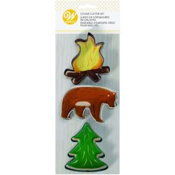 Wilton Cookie Cutters Fire/Bear/Tree set/3 *