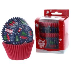 BWL Baking Cups Christmas Gems Pk/100