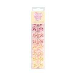 BWL Sugar Decorations Flowers Pink Ombre