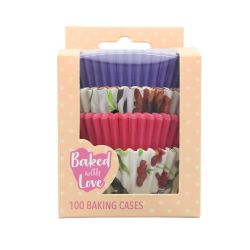 BWL Baking Cups Floral Water Colour