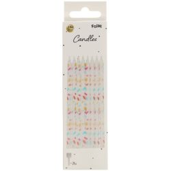 Folat Kaarsjes Comfy Sprinkles - 10 cm - 24 stuks