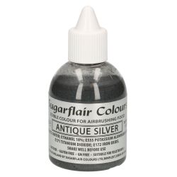 Sugarflair Airbrush Colour Antique Silver 60ml
