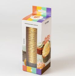 Pastry Colours Baking Cups Gold & Brown Pk/50