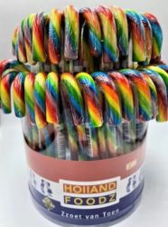 Holland Foodz Candy Cane Regenboog 17cm 1 stuk
