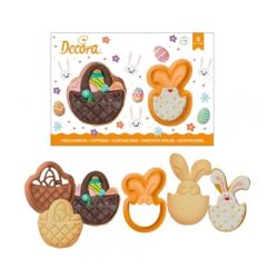 Decora Cookie Cutters Rabbit And Basket 2/pcs