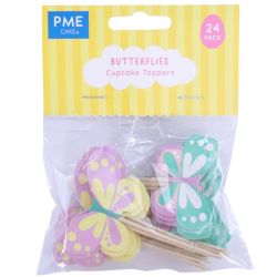 PME Toppers Pasen Vlinders set/24