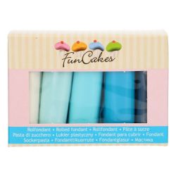 Funcakes Rolfondant Multipack Blue 5x100gr 