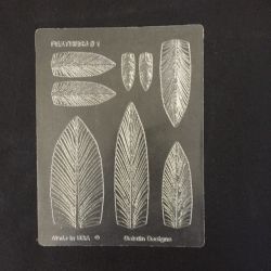 Gelatin Veining Sheet Feather #1