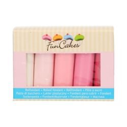 Funcakes Rolfondant Multipack Pink 5x100gr