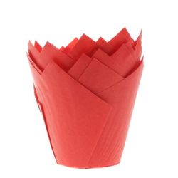 House Of Marie Tulip Muffin Cups Red
