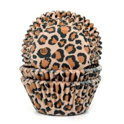 House of Marie Baking Cups  Leopard pk/50