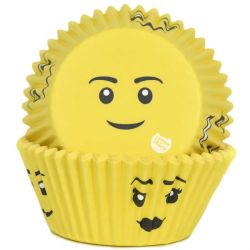 House Of Marie Baking Cups Yellow Smile Pk/50