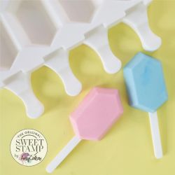 Sweet Stamp Cake Popsicle Gem Mold Mini