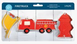 R&M Cookie Cutter Firetruck set/3