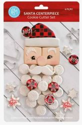 R&M Cookie Cutters Santa Centerpiece set/6
