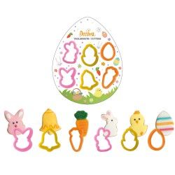 Decora Plastic Cookie Cutters Easter