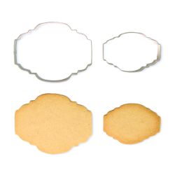 PME Cookie Cutter - Plaque Style 2 Set/2