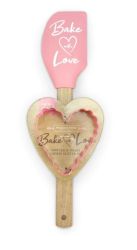Handstand Kitchen Baked With Love Spatula & Heart Cookie Cutter