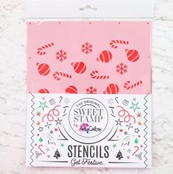 Sweet Stamp Stencil Christmas Jingle Baubles 22x25cm