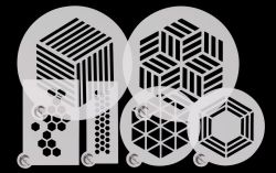 Plate-It Stencils Hexagon Set/6