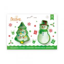 Decora Uitsteker Kerstboom & Sneeuwpop